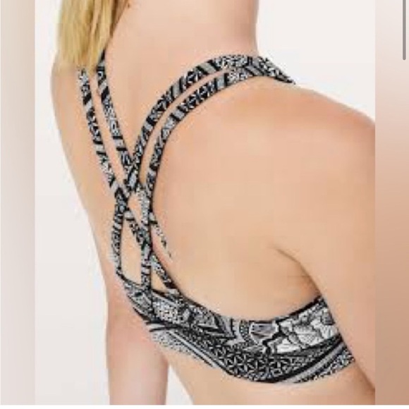 Lululemon Energy Sports Bra Geometric Black/White Size 4 - Picture 7 of 7